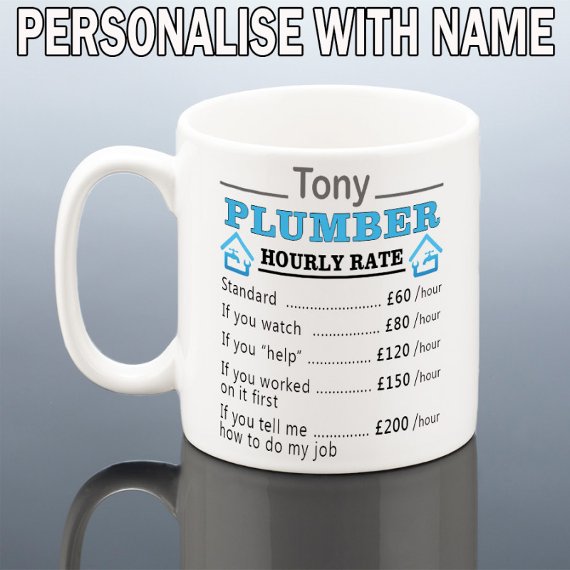 PERSONALISED PLUMBER MUG