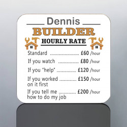 PERSONALISED BUILDER coaster