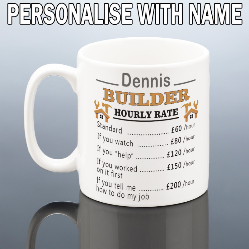 PERSONALISED BUILDER MUG