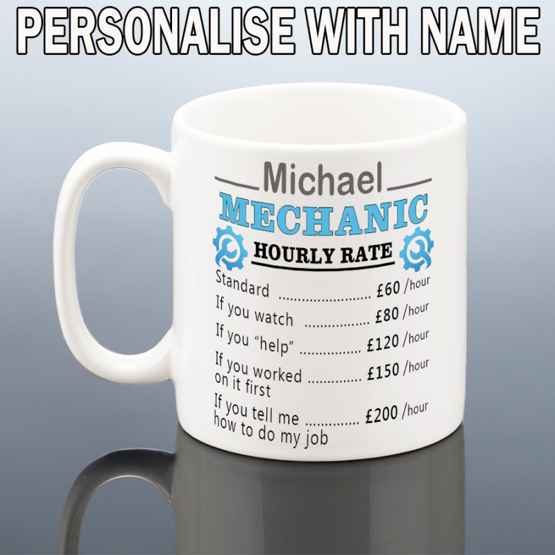 PERSONALISED MECHANIC MUG