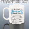 PERSONALISED MECHANIC MUG