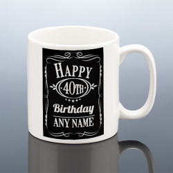 Personalised 40th Birthday Mug for Him