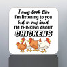 FUNNY CHICKENS coaster