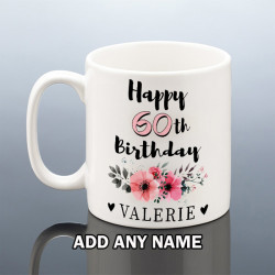 PERSONALISED 60th BIRTHDAY MUG for Her