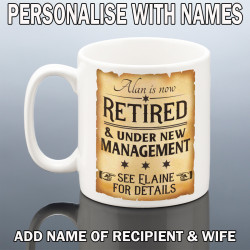 Personalised retirement mug