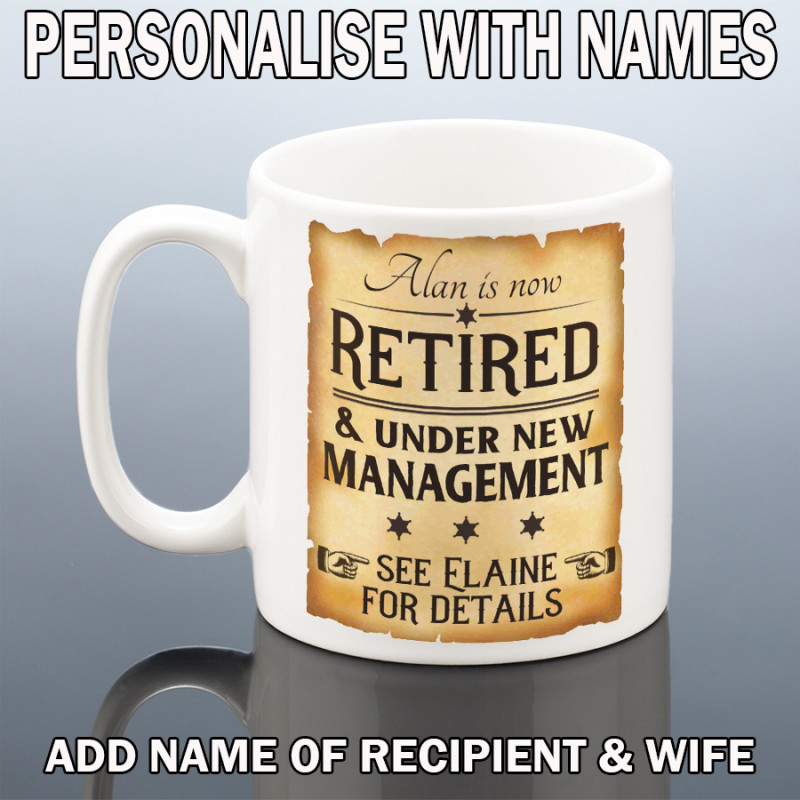 Personalised retirement mug