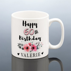 PERSONALISED 60th BIRTHDAY MUG for Her