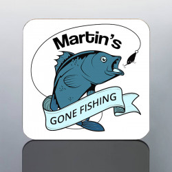 GONE FISHING coaster