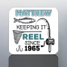 PERSONALISED FISHING coaster