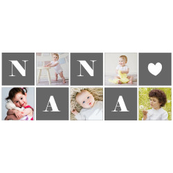 NANNY PHOTO MUG - Personalised Nanna Birthday Gift  - Nana Photo Collage Cup