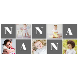 NANNY PHOTO MUG - Personalised Nanna Birthday Gift  - Nana Photo Collage Cup