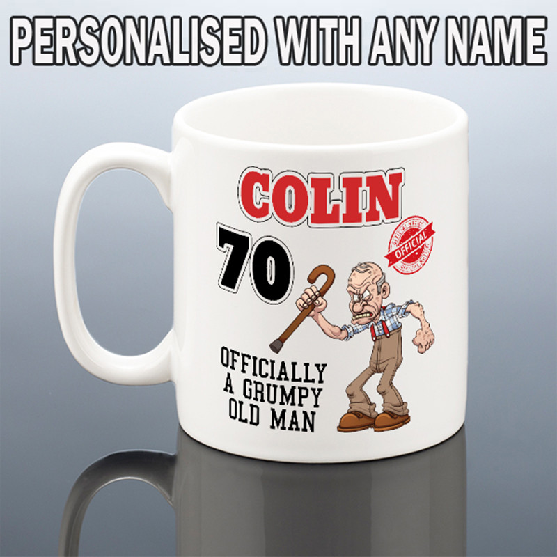 Funny 70th Birthday Mug for Him