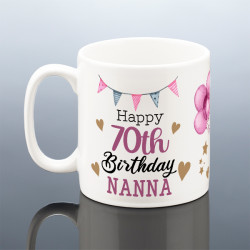 Personalised 70th Birthday Mug for Her