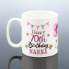 Personalised 70th Birthday Mug for Her