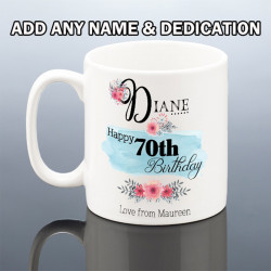 70th BIRTHDAY MUG for Her