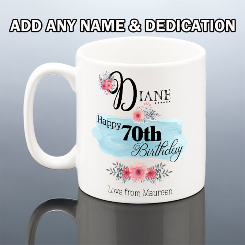 70th BIRTHDAY MUG for Her