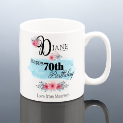 70th BIRTHDAY MUG for Her